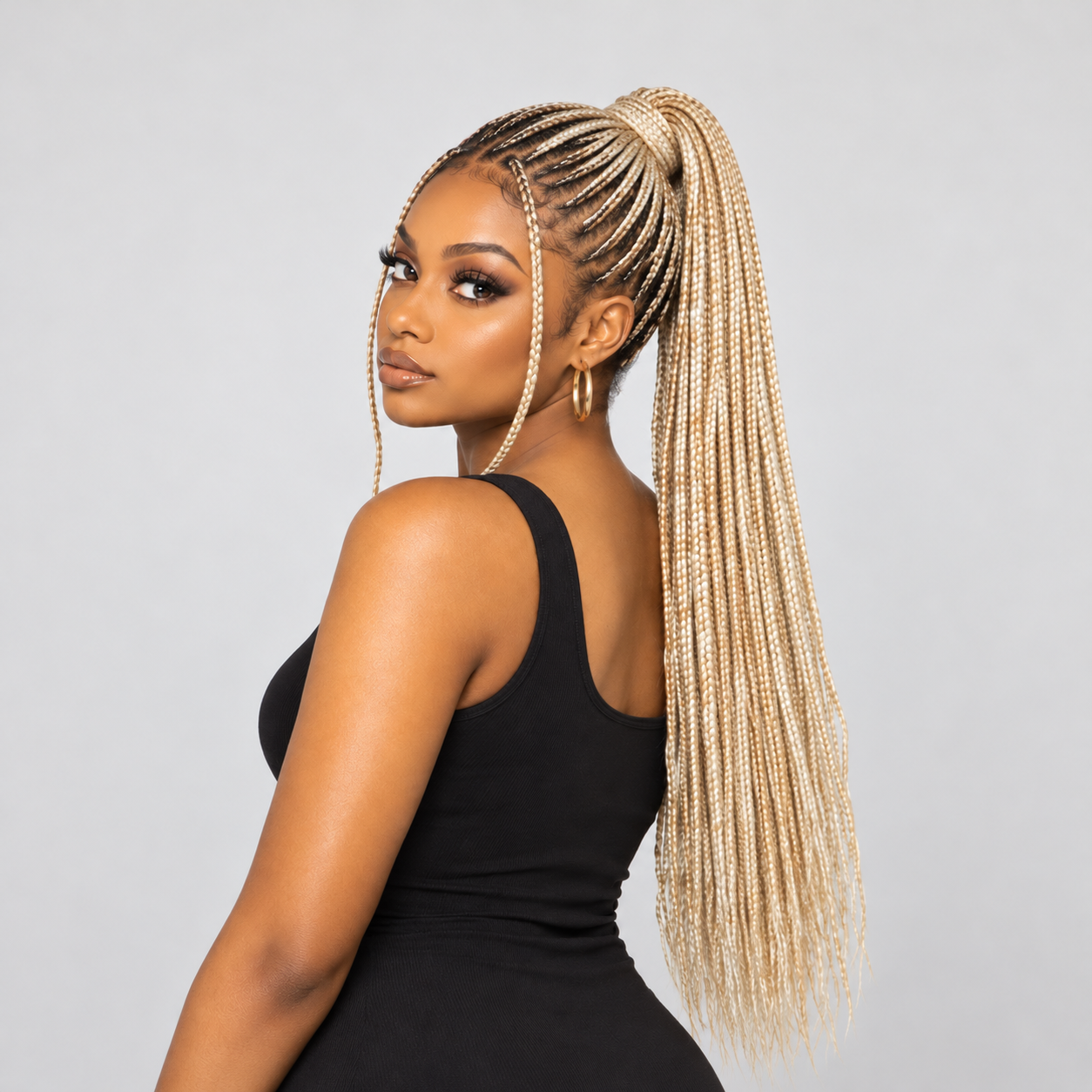 24in blonde braid magnetic ponytail- braids hanging in the front..png