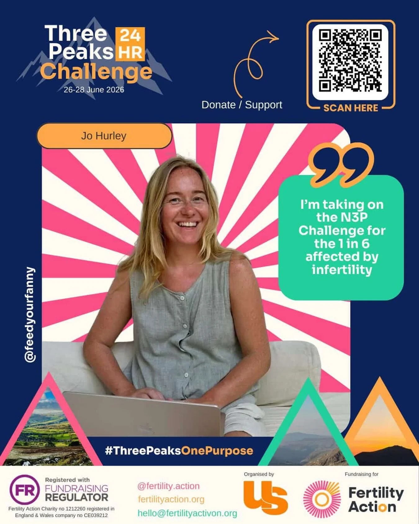 i&rsquo;m taking in the three peaks challenge to raise money for @fertility.action, a charity close to my heart that supports people navigating fertility challenges and campaigns for fair access to fertility care.

if you&rsquo;d like to support the 