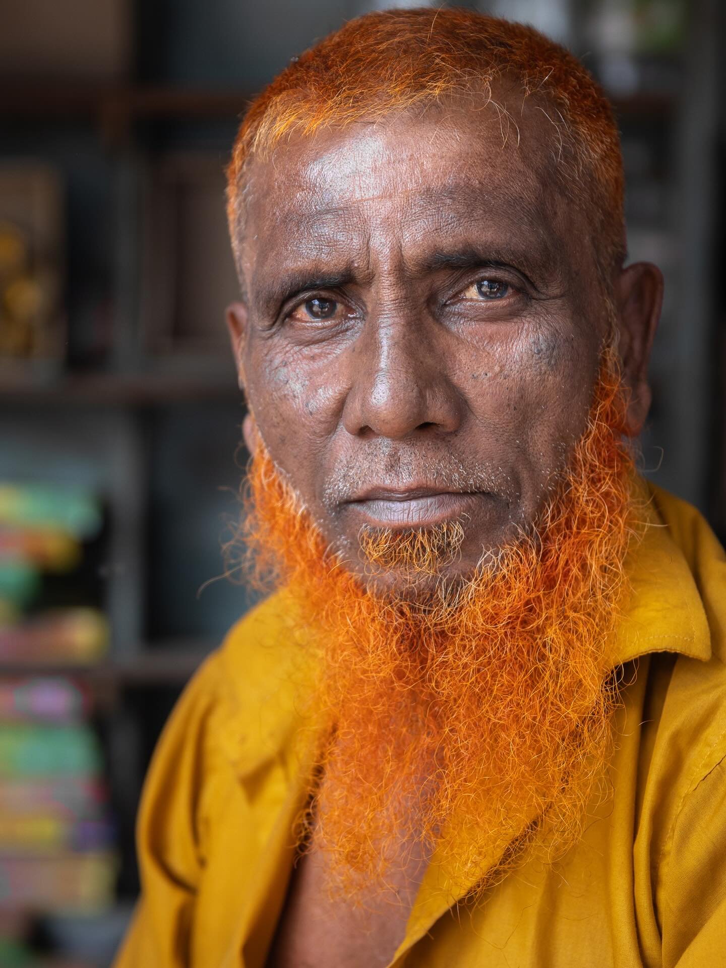 Arriving in Dhaka, Bangladesh a few days before Ramadan started, I was immediately struck by the number of older men with hair and beards dyed orange or red. The practice is linked to the belief that the Prophet Muhammad dyed his beard and hair with 