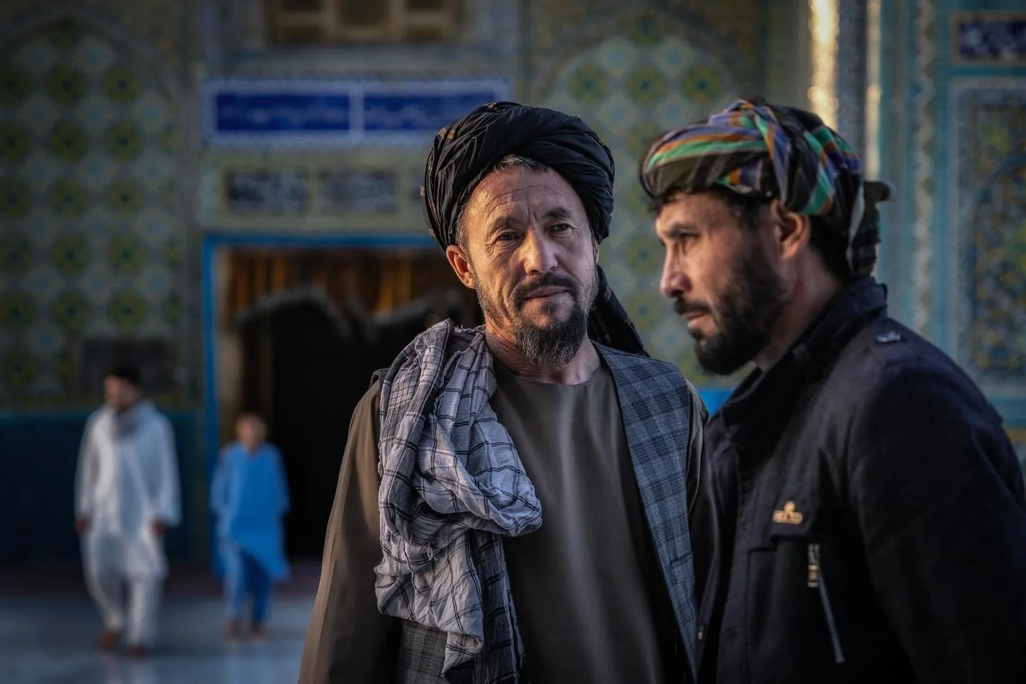 Mazar-i-Sharif, Afghanistan 2025

I was photographing the man on the left when the man on the right walked into the frame. One of those serendipitous, passing moments that just make a photograph. 

#documentaryphotography #streetphotography #afghanis