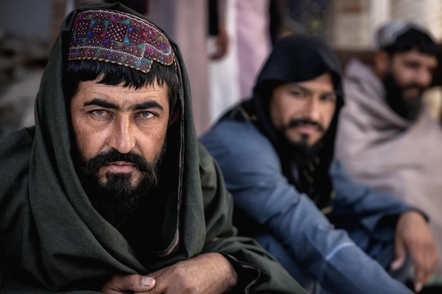 At the Friday Mosque in Herat, these men stopped to talk. They were curious and open, tolerant of a stranger in their space. 

Afghanistan is full of surprises. 

#myjourneywithacamera #documentaryphotography #afghanistan #travelphotography #portrait