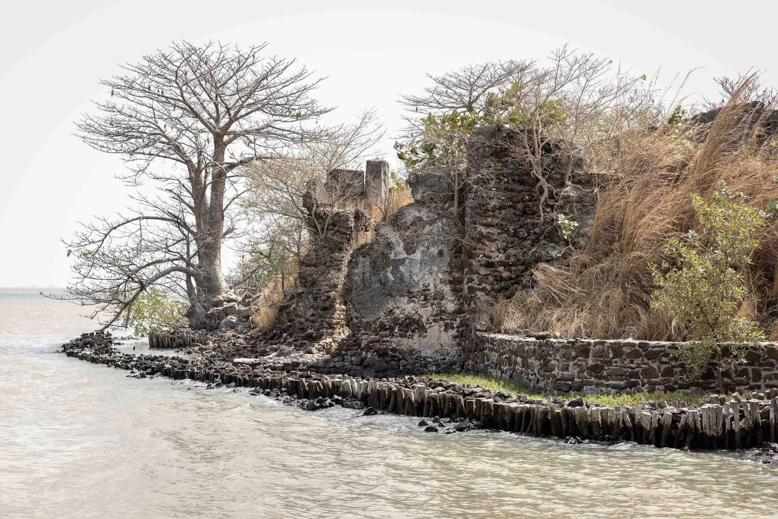 Ruin of site of slave trade, James Island, Gambia