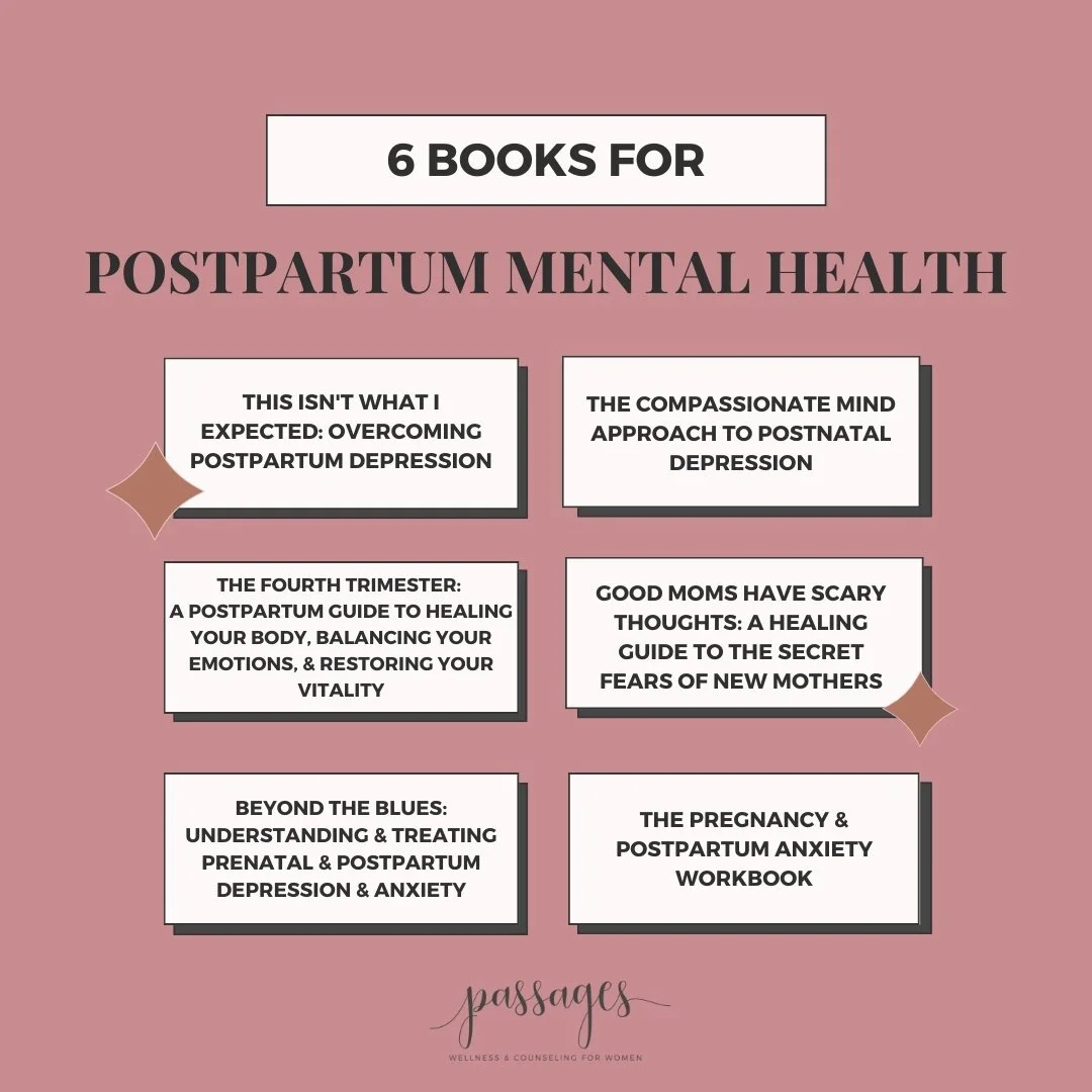 Struggling with your mental health after a new baby arrives is not uncommon. 

These books can help provide insight and support on depression, anxiety, and other mood disorders that may appear when a baby arrives. 

If you are experiencing any sympto