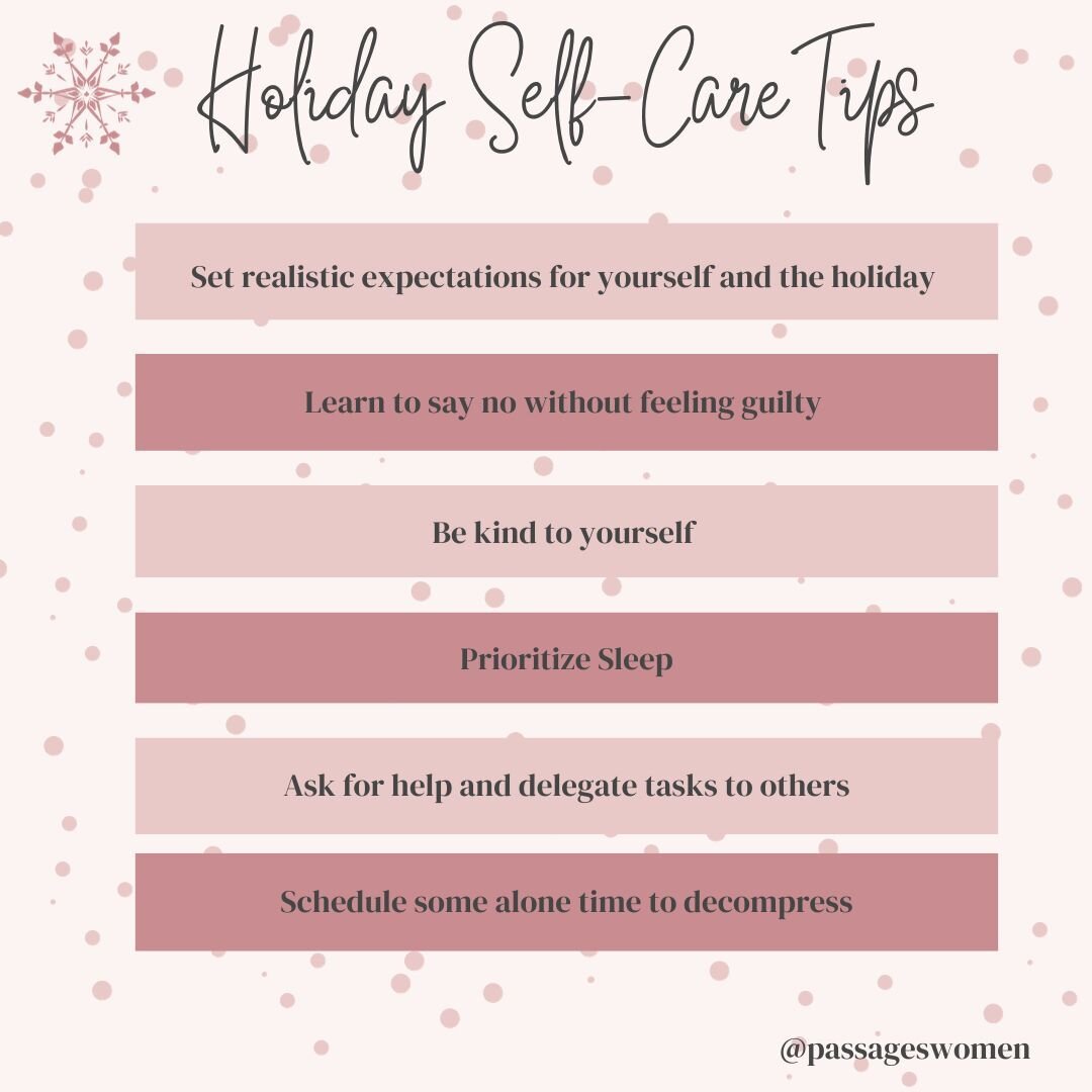 #SelfCare during the holidays can be difficult, but even more important during such a hectic time of year🙃 Make yourself a priority, you can't be of any support to others if you are burnt out! Here a some quick tips for holiday self-care☃️🎄
#selfca