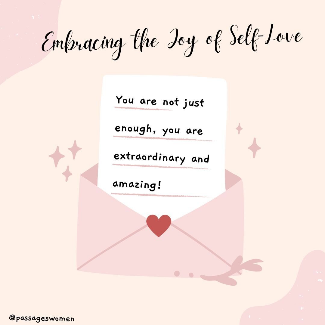 Love yourself first, because that's where true happiness begins 💜✨ Embrace the journey of self love with our latest blog post - learn how to cultivate joy and confidence from within. See Resources link in bio!
www.passageswomen.com/blog/embracing-th