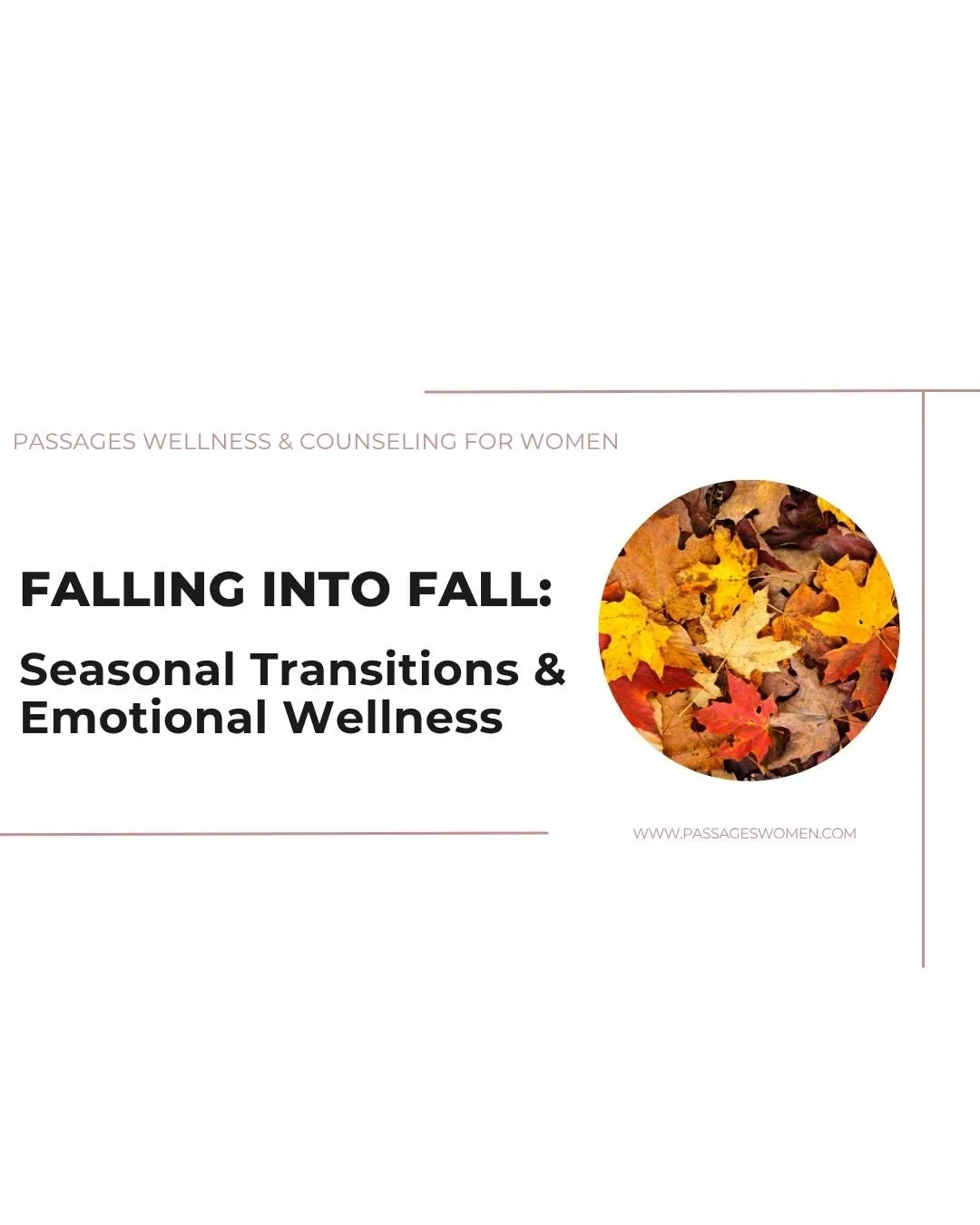 🍂 New episode on our YouTube Channel! 
Falling into Fall &mdash; Seasonal Transitions &amp; Emotional Wellness 

As the air cools and the days grow shorter, many of us feel the shift &mdash; not just around us, but within us.

In our latest YouTube 