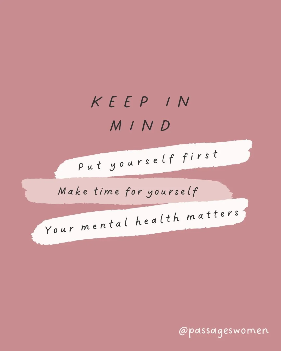 Your mental health matters&mdash;more than the to-do lists, more than the expectations, more than the pressure to hold everything together.

Women carry so much, often quietly and without pause. But your feelings, your needs, and your well-being are 