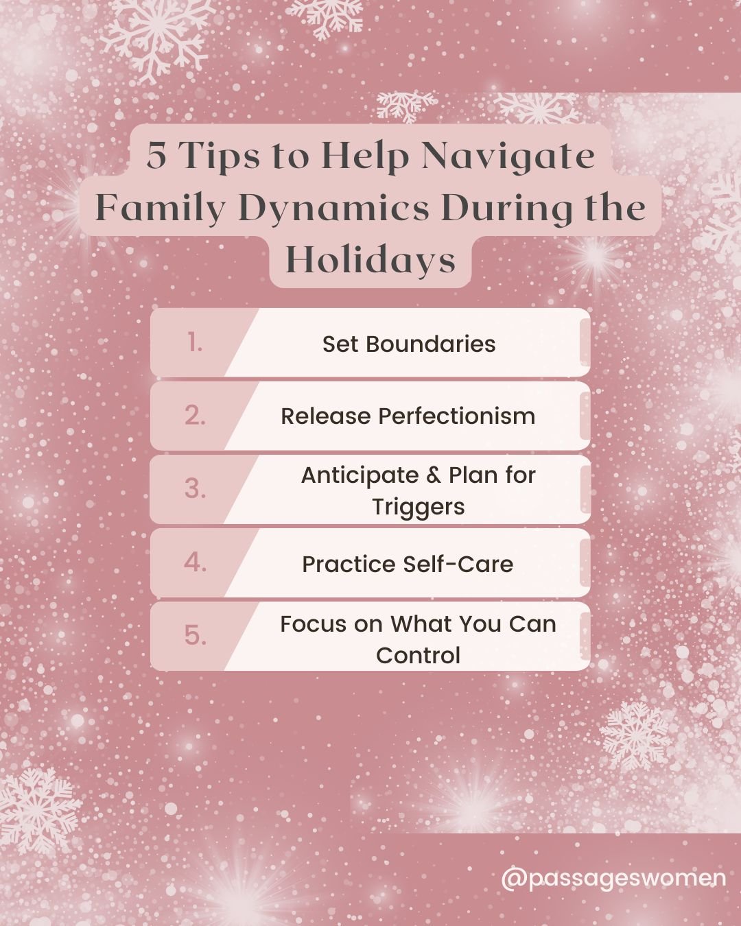 ⛄ The holiday season is often filled with joy and togetherness, but for many, it also brings a unique set of challenges related to family dynamics. This time of year can magnify relationship patterns, heighten stress, and unearth old tensions. For wo
