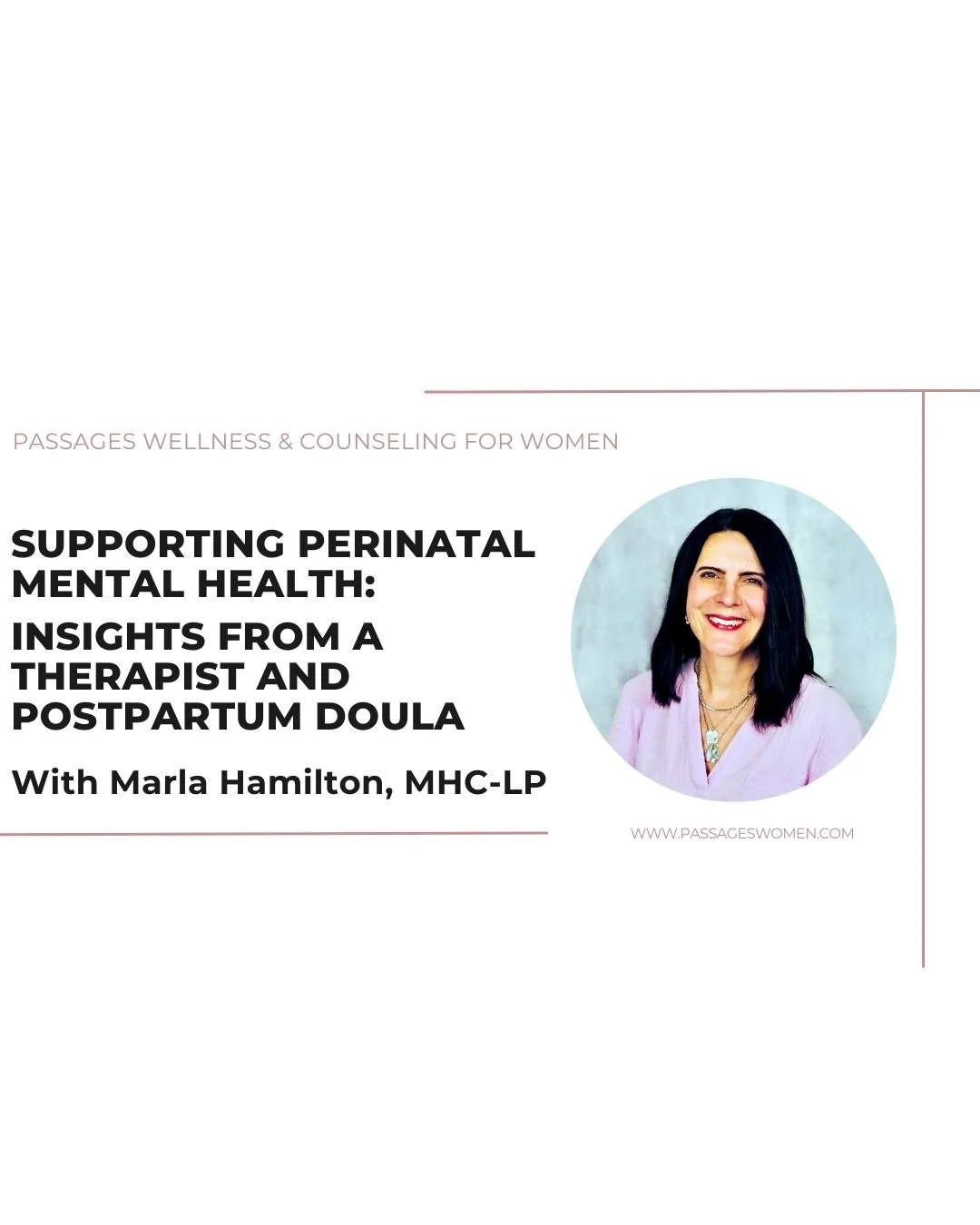🎥 New YouTube Episode Is Live! 

In our latest YouTube episode, we're joined by Marla Hamilton, MHC-LP, for a meaningful conversation about supporting perinatal mental health. Together, we explore the emotional realities of pregnancy and postpartum,