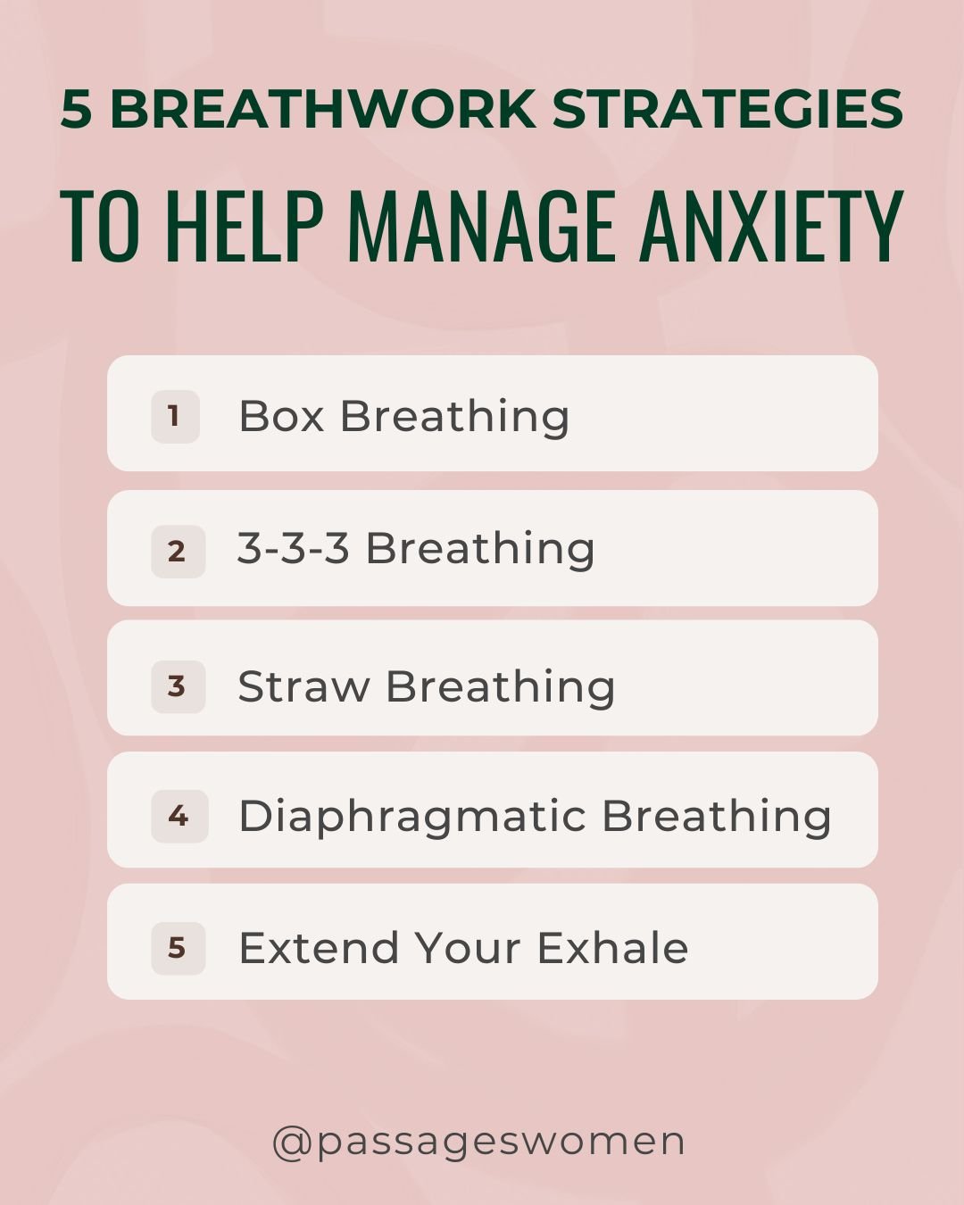 🤯Are your anxiety symptoms feeling particularly overwhelming? 
You are not alone, and luckily you have a powerful (and free!) tool with you at all times to help - your breath! Deep breathing can have a significant impact on your nervous system by sl