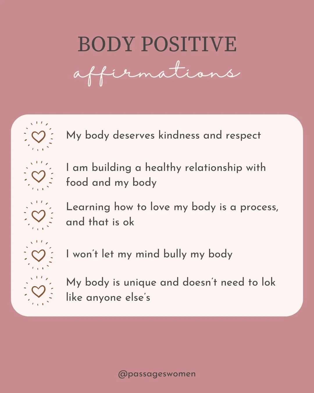 💫 Positive affirmations can help improve body positivity by helping you to replace negative self-talk with positive statements about your body, which can gradually shift your mindset to self-acceptance and appreciation. This shift can allow you to f