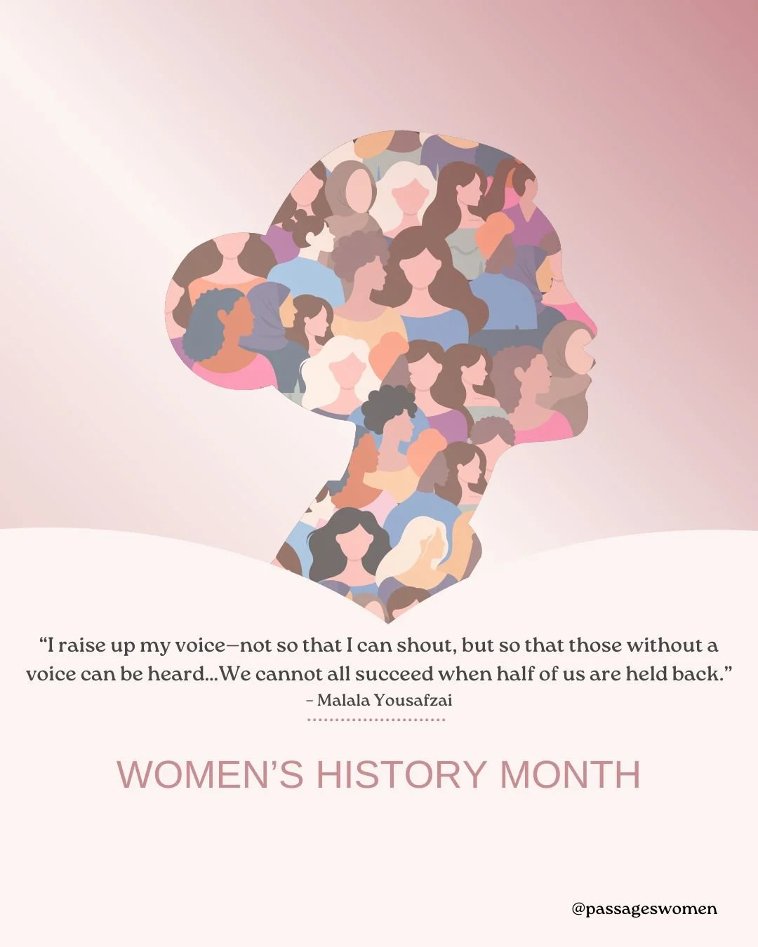 🌟 In honor of Womens History Month, we want to take the opportunity to celebrate the incredible women who have paved the way for future generations and been a guiding force in our lives! 💪💖 At Passages, we honor the unique experiences and challeng
