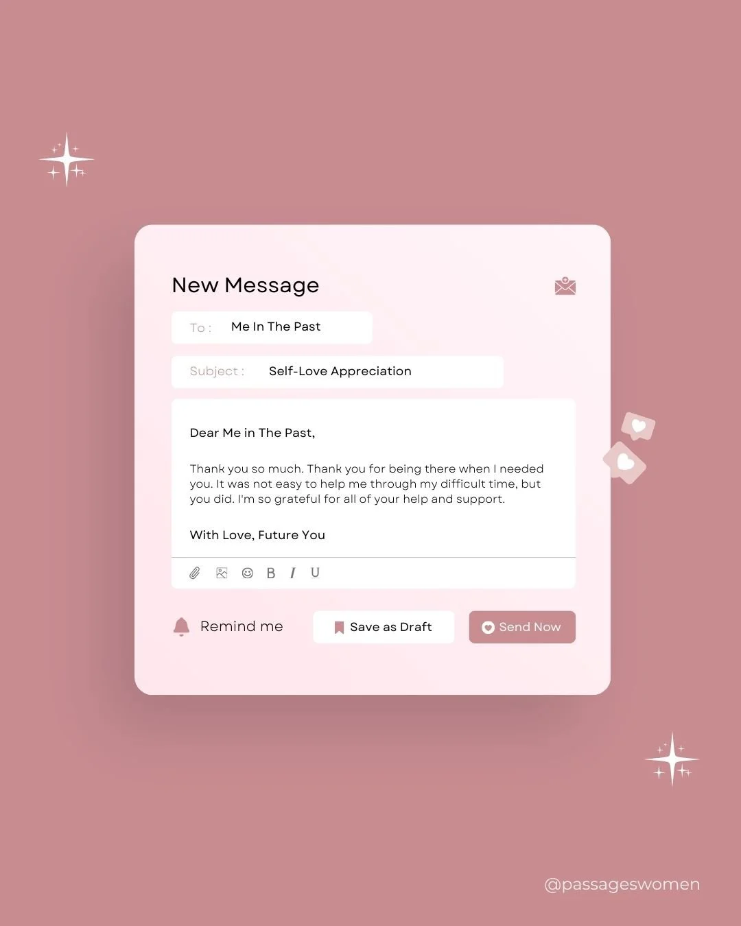 ✨ In a world that often asks us to give more, let's take a moment to appreciate ourselves. Remember, self-love isn't selfish; it's essential! Embrace your uniqueness, celebrate your journey, and nourish your spirit. You are worthy of all the love you