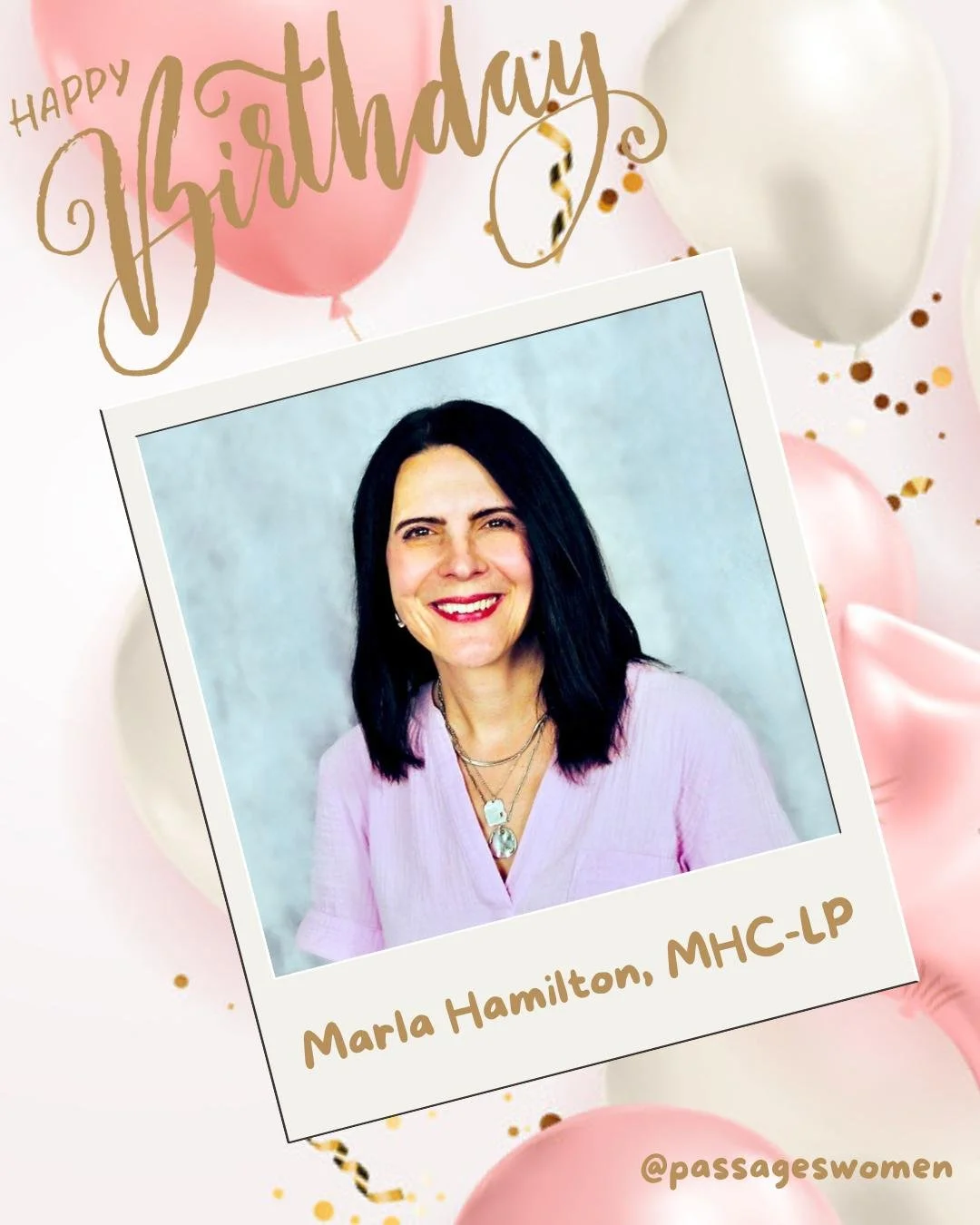 Happy Birthday to our wonderful therapist Marla! 🎉🎂 

Your compassion, wisdom, and support light up our team and those you help every day. Wishing you a fantastic day filled with love, laughter, and all your favorite things! 🎈💖 

#HappyBirthday #