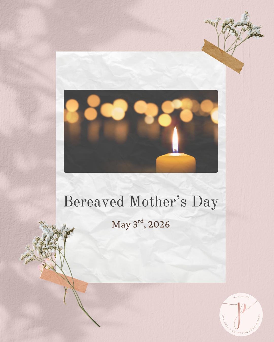 🕯️🤍 Bereaved Mother's Day falls on the first Sunday of May to honor mothers who have lost a child. Today and everyday, we hold space for the mothers whose arms feel empty. 

Bereaved Mother's Day honors the love that never ends&mdash;the bond that 