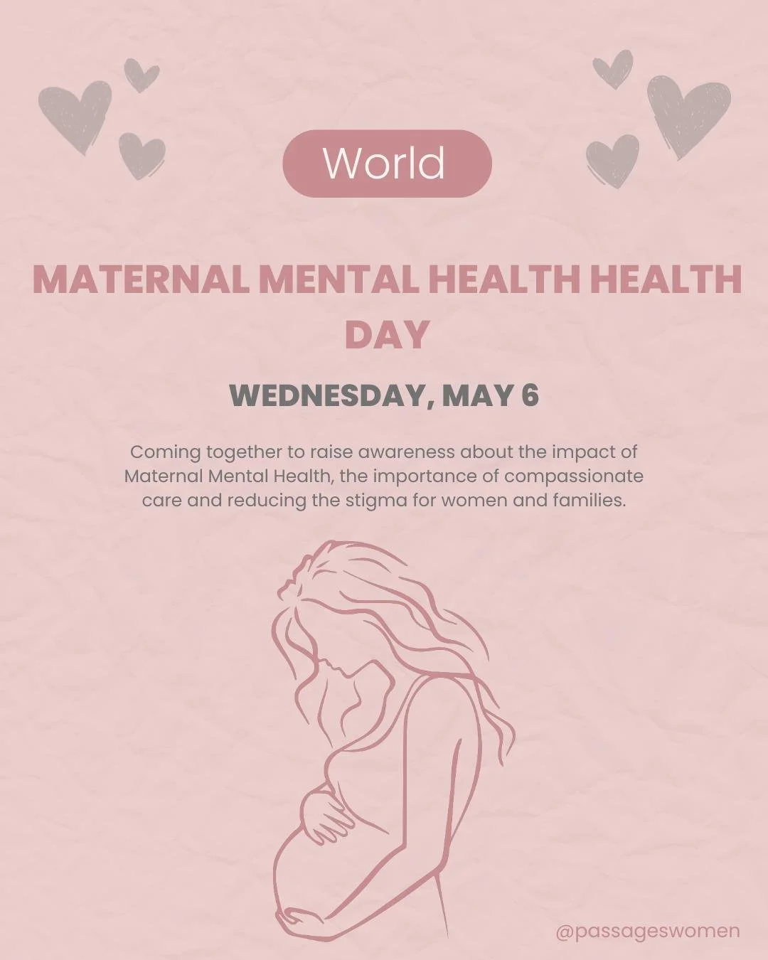 🌏💙 Today is World Maternal Mental Health Day!

A day to recognize that maternal mental health is essential&mdash;and that no mother should have to struggle alone.

1 in 5 women experience a mental health challenge during pregnancy or postpartum.

S