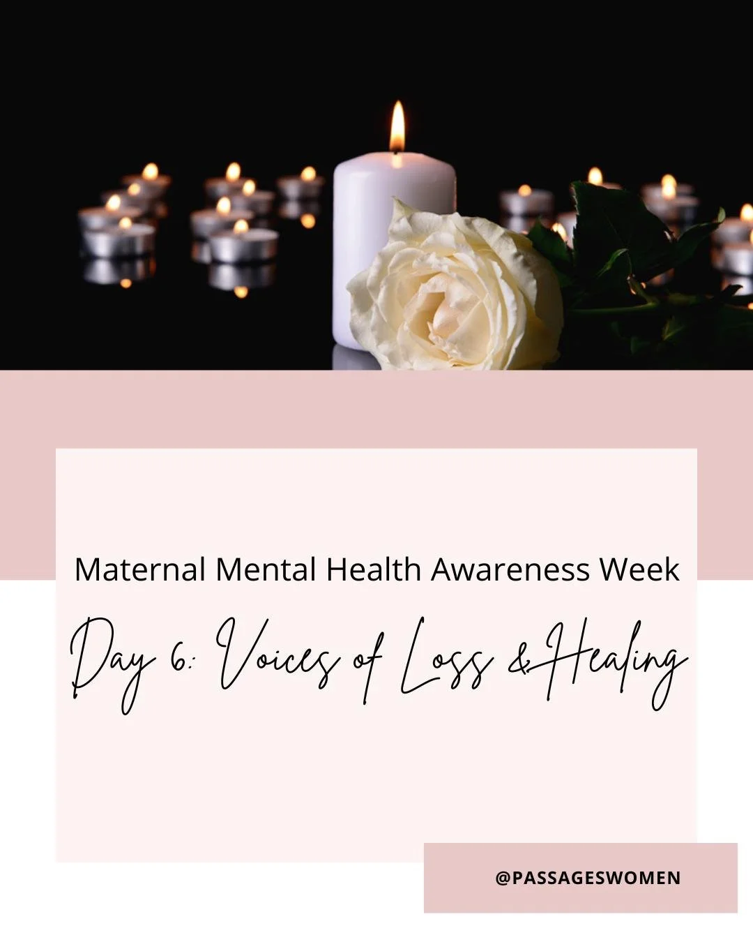 MMH Awareness Week
🤍 Day 6: Voices of Loss &amp; Healing

Not every motherhood journey looks the way we imagined.

For some, it includes loss&mdash;of a pregnancy, a birth experience, a sense of self, or expectations that didn't unfold as hoped.

Th