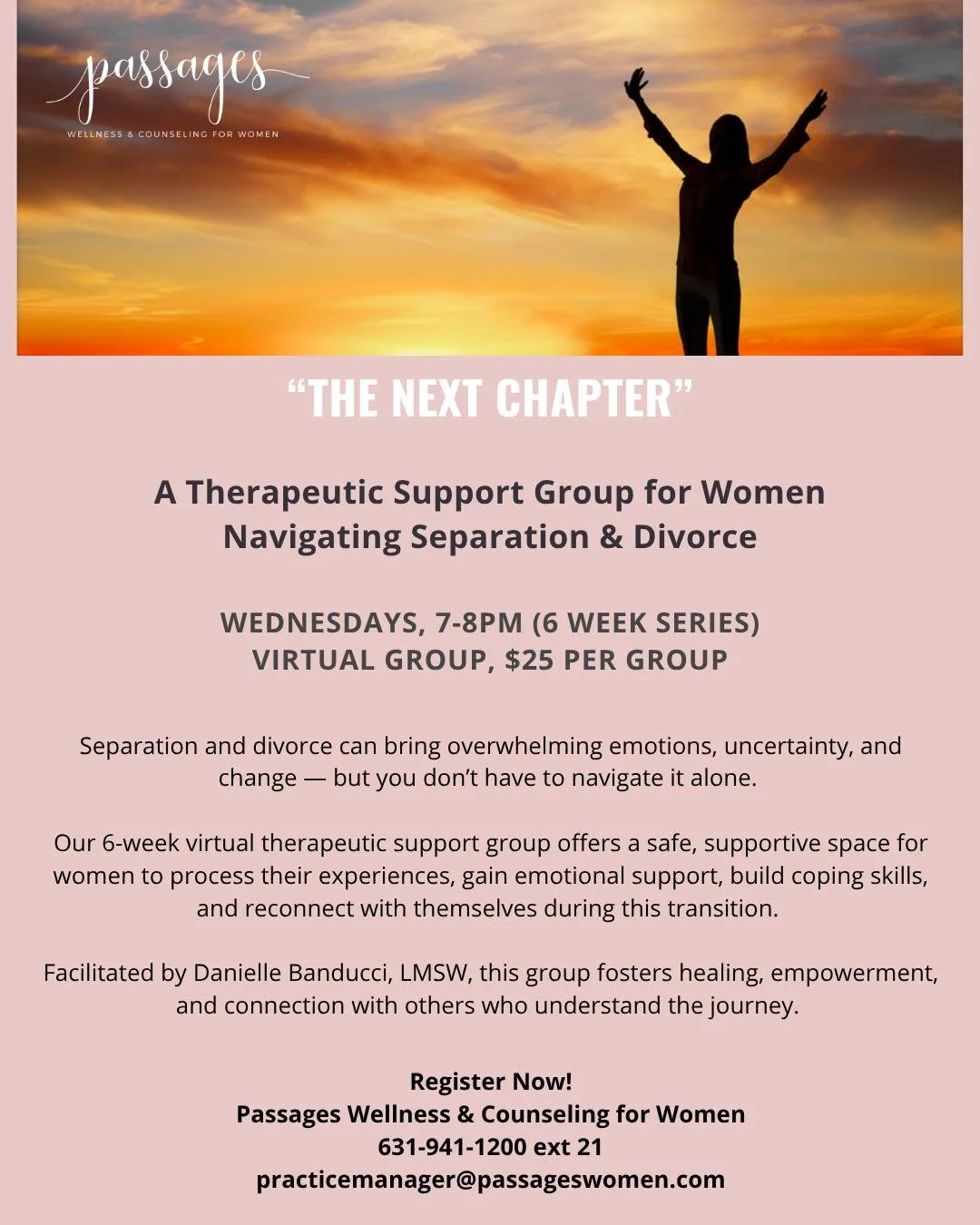 You Don't Have to Navigate Separation or Divorce Alone💖

Separation and divorce can bring feelings of grief, uncertainty, anger, loneliness, and overwhelm. While this transition can be one of life's most challenging experiences, it can also be an op
