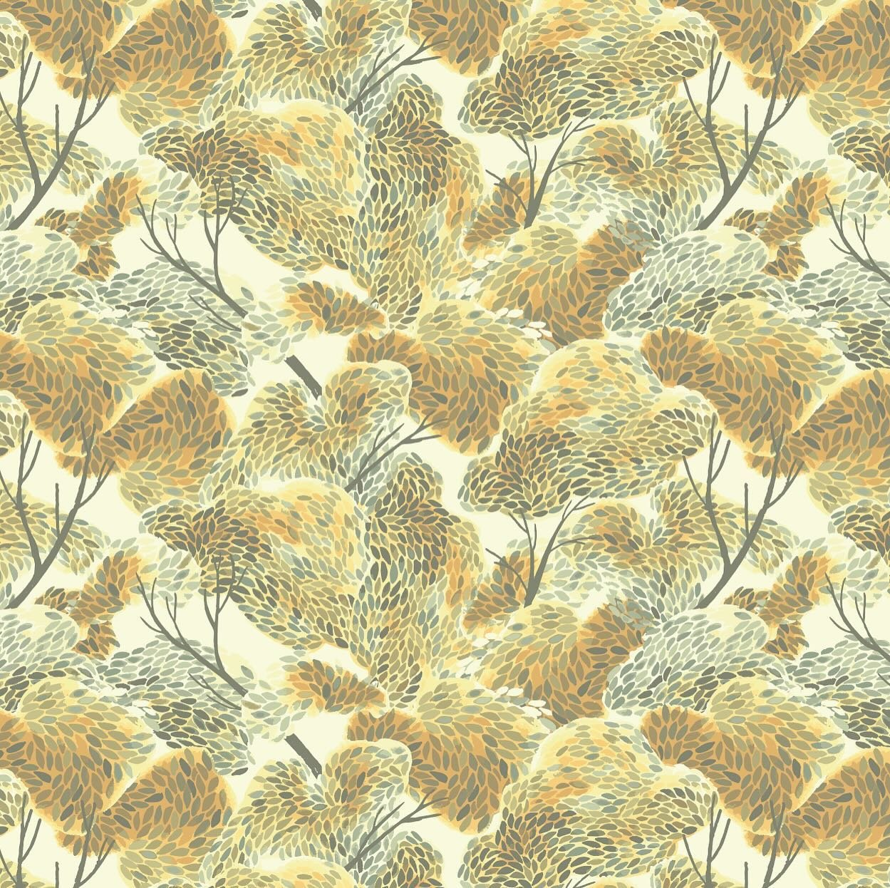 I almost forgot- I entered another Spoonflower design challenge! Timeless nursery wallpaper. I thought painterly treetops in ochre would be a whimsical choice for a child&rsquo;s bedroom. If you happen to be voting, please keep an eye out for it 😁

