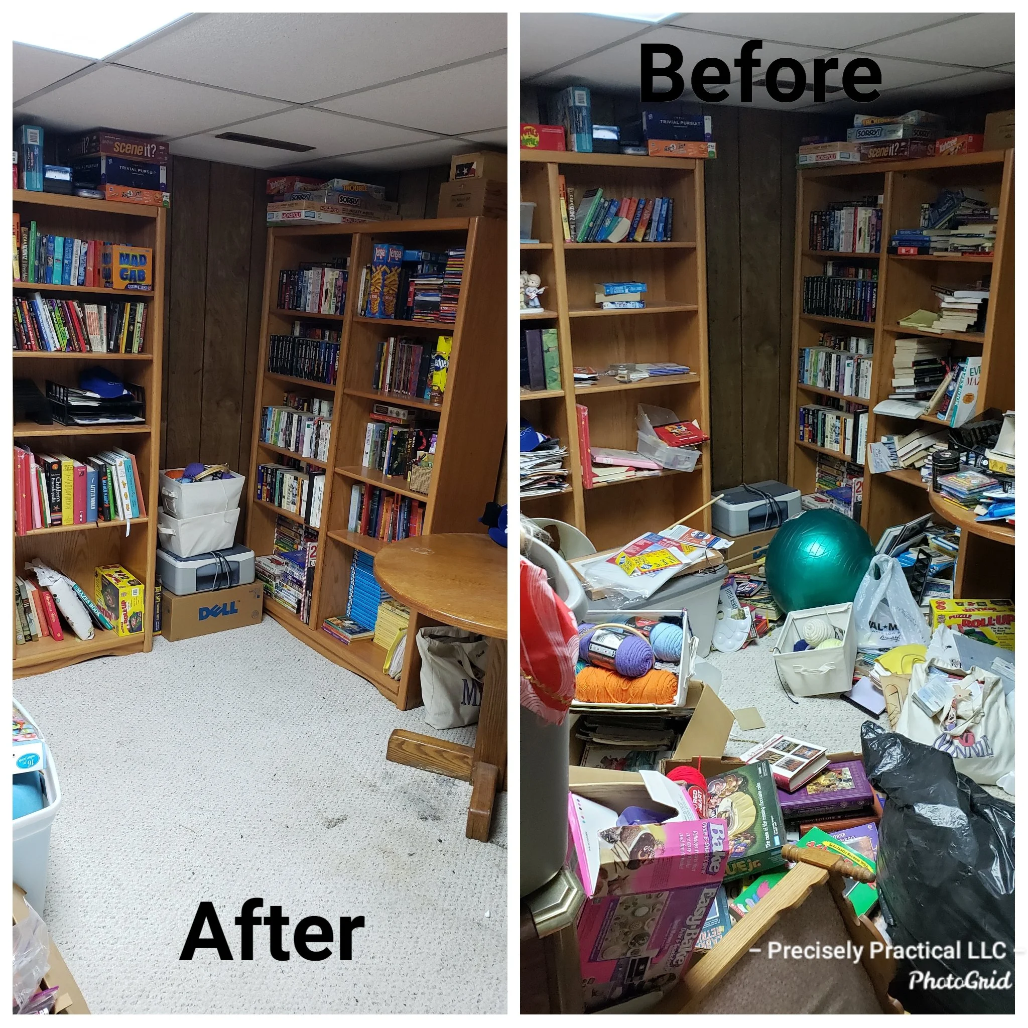 Basement Book Storage