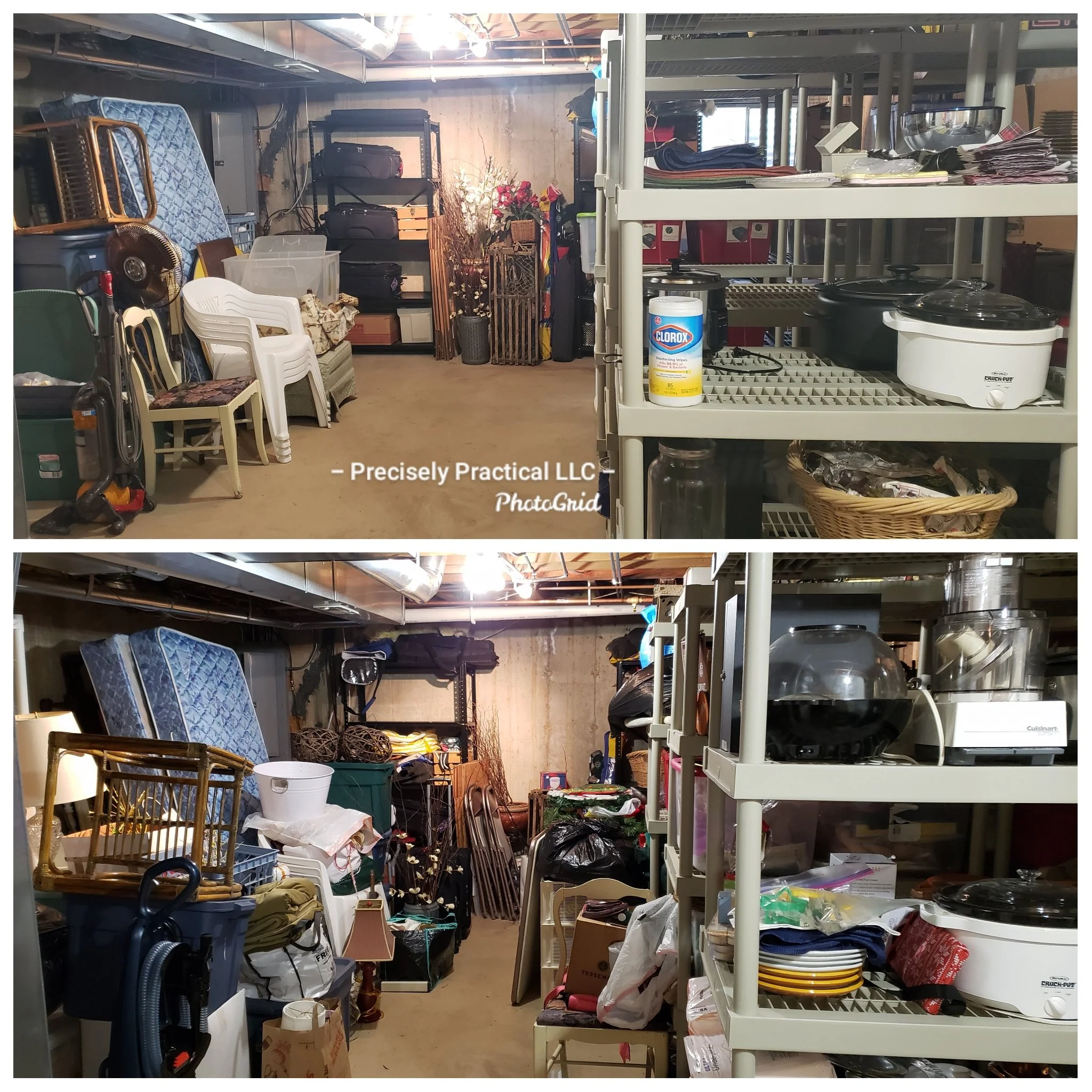 Basement storage of Kitchen overflow, etc.