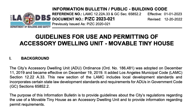 LEGAL as ADU in LA. The precedent has been set.