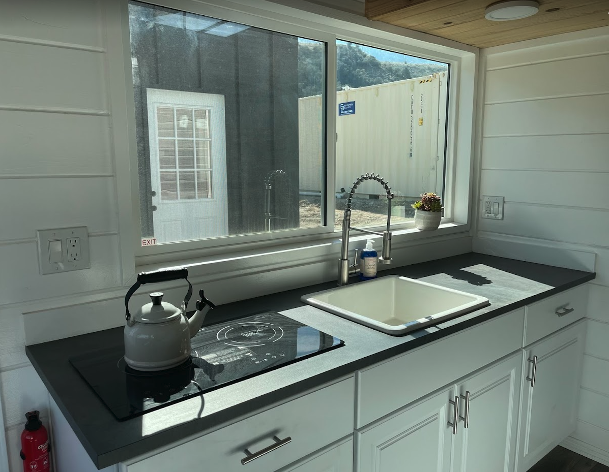 Kitchen- with induction cooktop