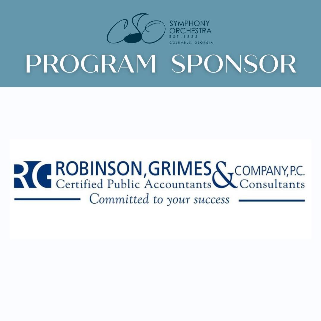 The success of the Columbus Symphony Orchestra&rsquo;s 2023-2024 season so far would not be possible without the support from our sponsors like Robinson, Grimes &amp; Company! Thank you! @robinsongrimesco 
Website: robinsongrimes.com