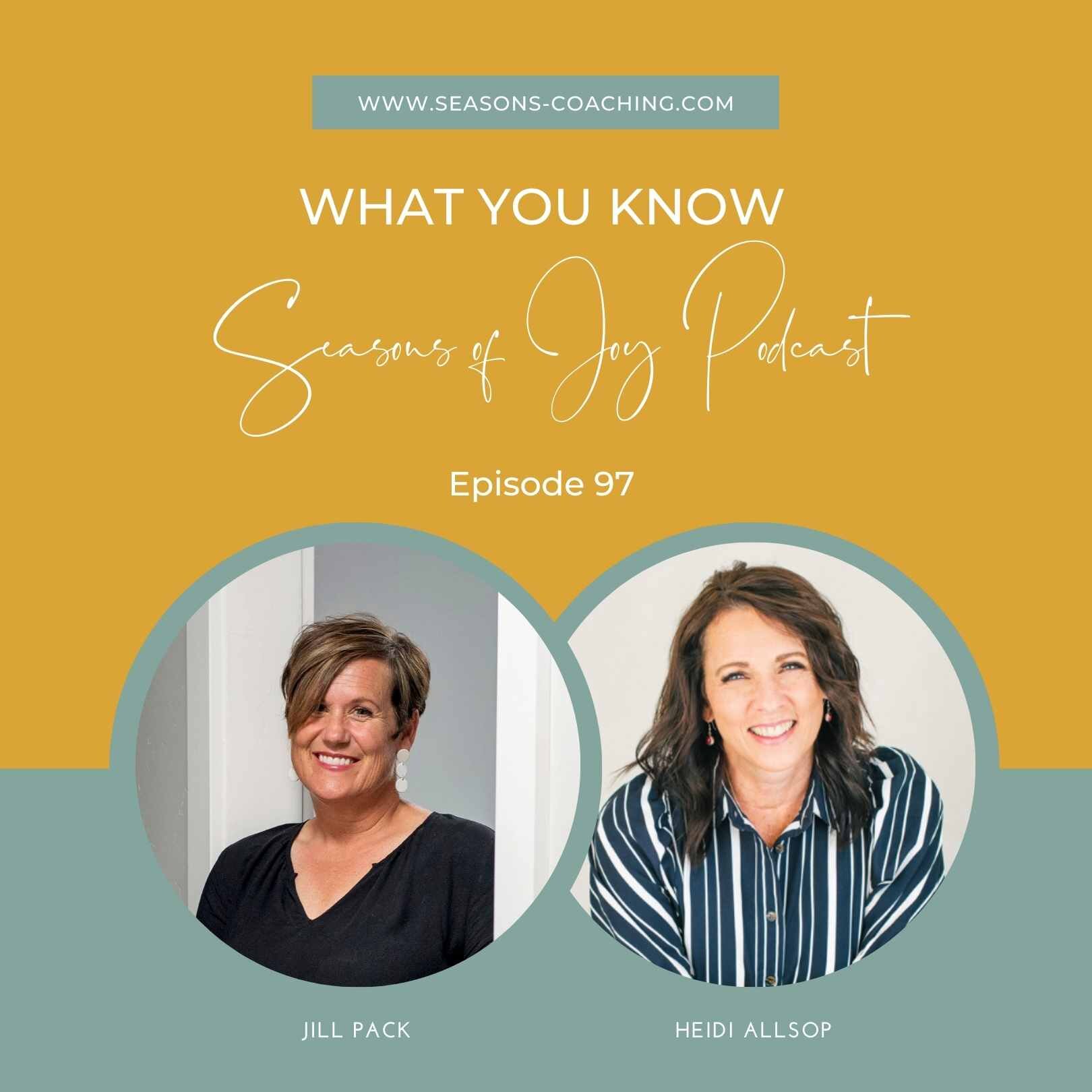 This week on the podcast, I am sharing my conversation with fellow life coach and friend, @heidiallsopcoaching.

You are going to love this conversation!

Heidi helps Moms save their relationship with their son, so they can worry less and enjoy him m