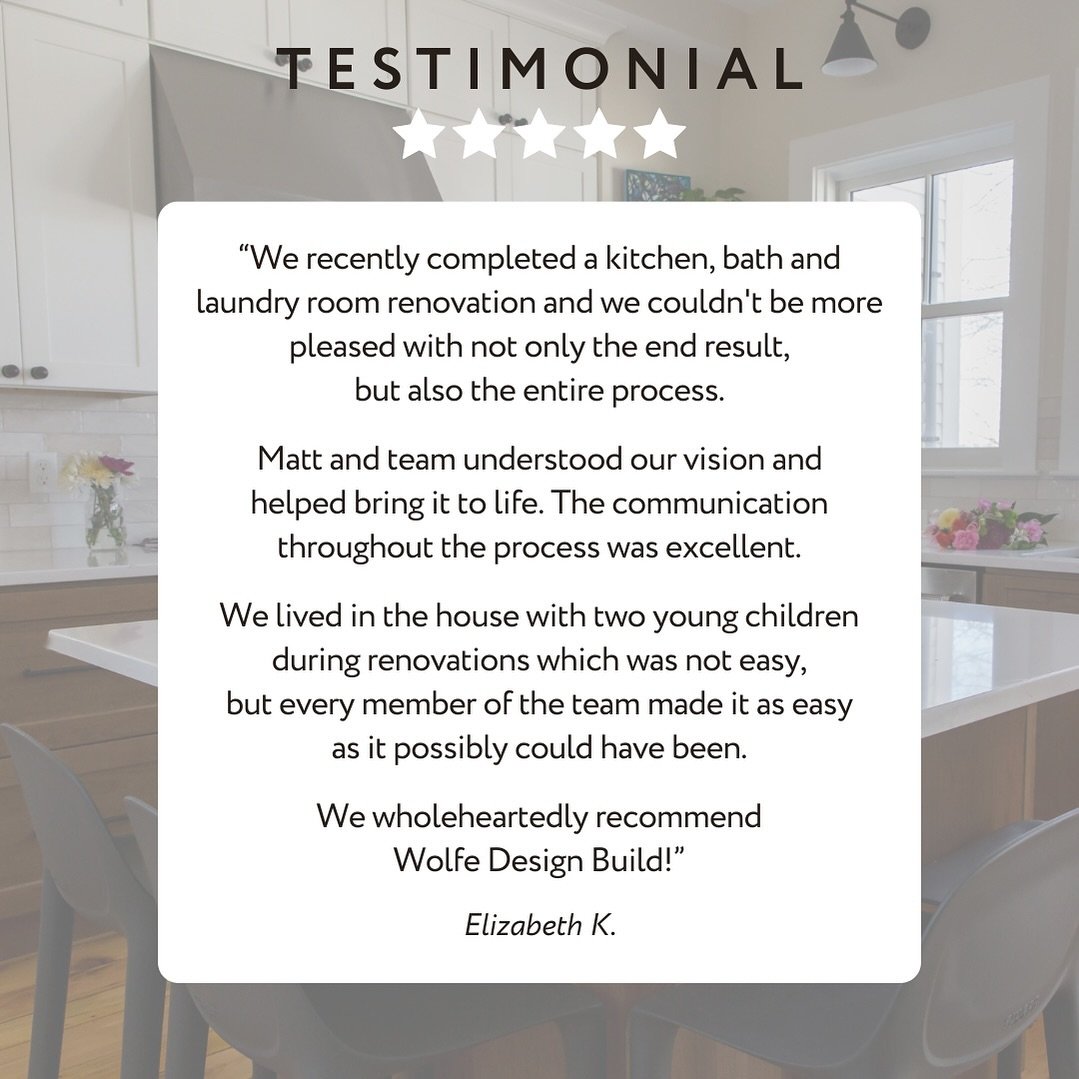 Client reviews and word of mouth continue to be our #1 marketing tool. 

Thank you, Elizabeth!