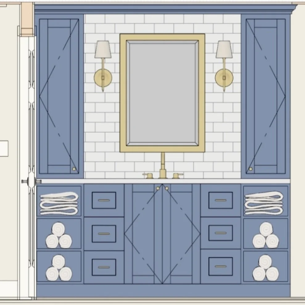 We just kicked off a bathroom renovation in Marblehead. We&rsquo;ve cleared out the old bathroom and are gearing up to bring in all the new details &mdash; stunning marble tile, a custom vanity, antique brass sconces and mirror, and a custom glass sh
