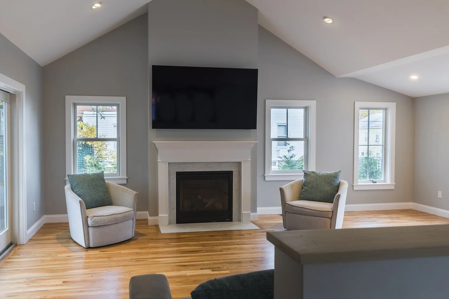 Finished! This two-story Melrose addition turned out amazing. It blends seamlessly with the original home, and the new outdoor patio is the perfect bonus. Our clients are thrilled to have more space, and we can&rsquo;t wait to complete the second-flo