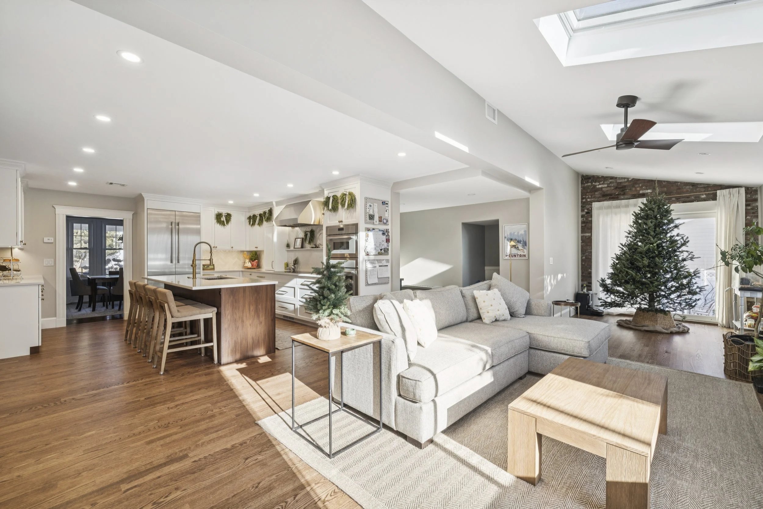open concept living room and kitchen
