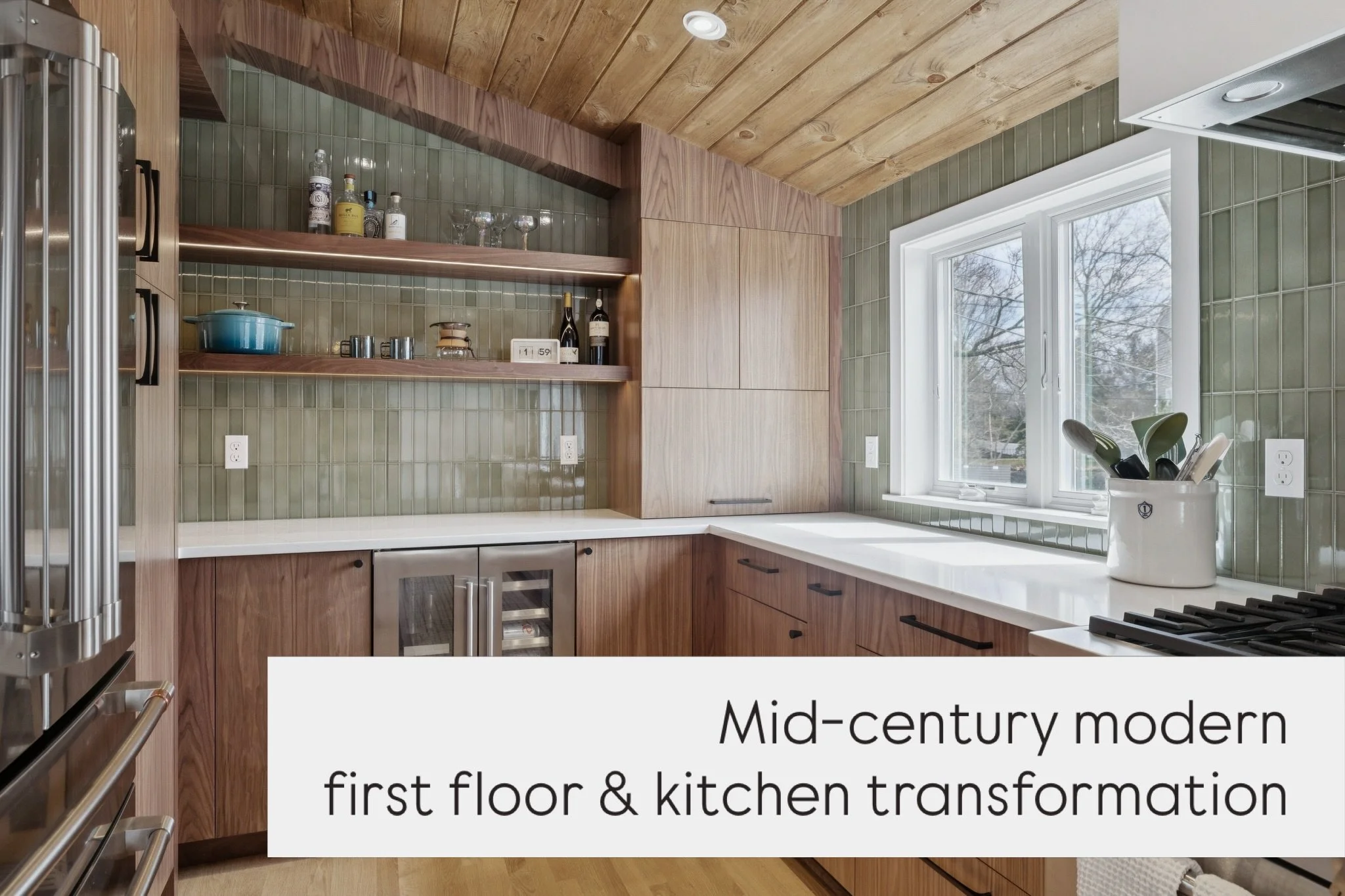 We transformed this mid-century first floor into our clients&rsquo; dream space.