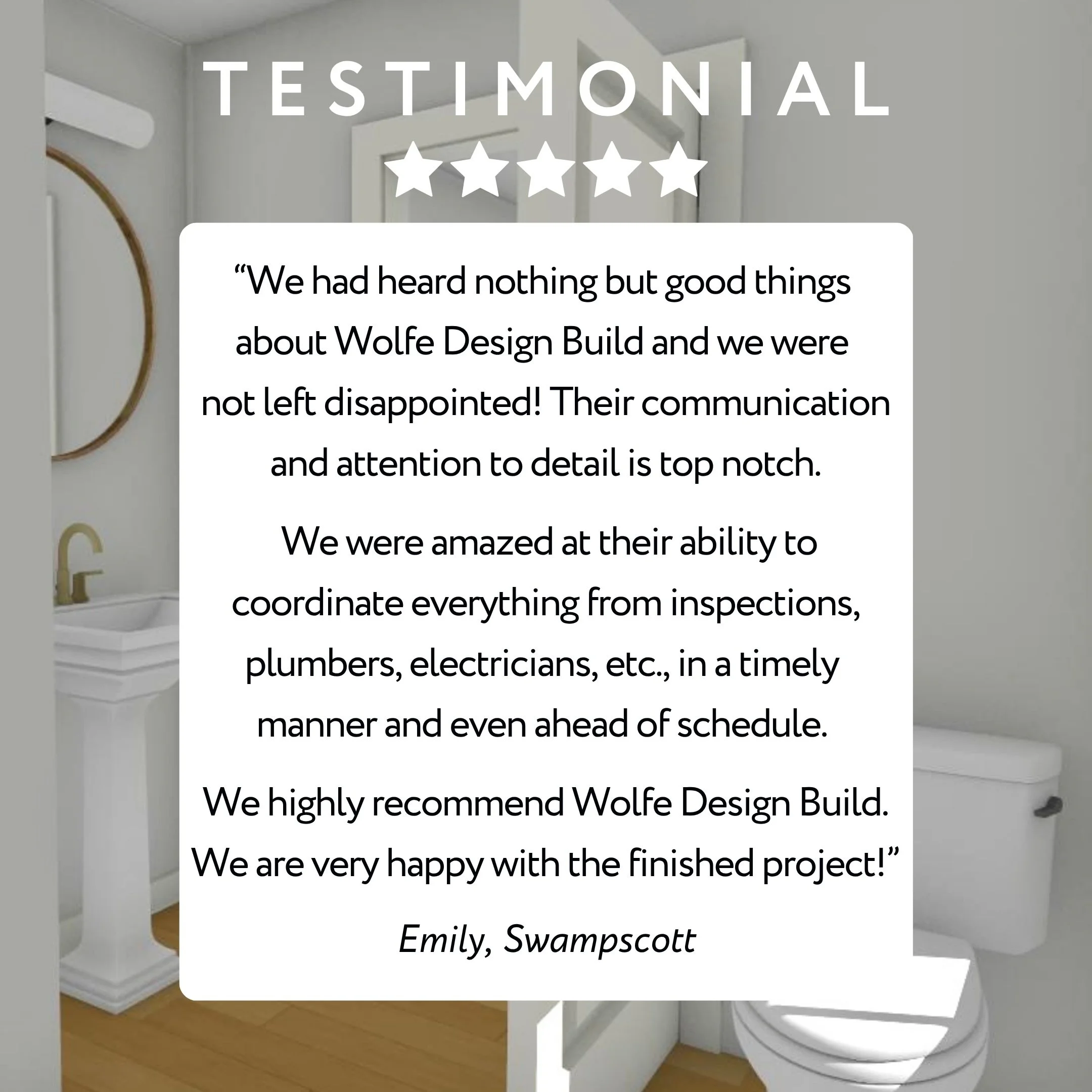 Another ⭐️⭐️⭐️⭐️⭐️ review! Thank you, Emily.