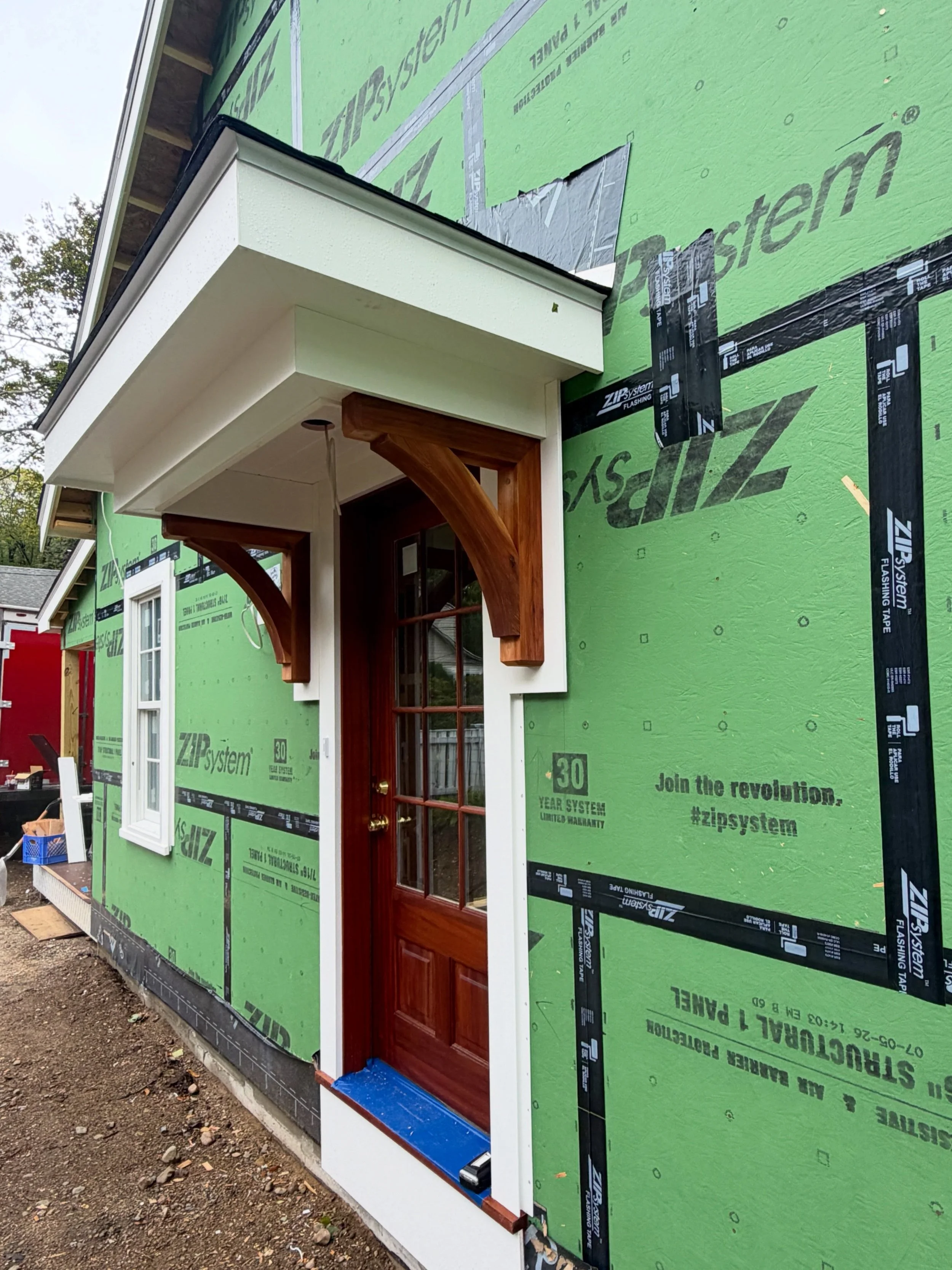 Big things are happening at our Marblehead project every day, but we had to share this small detail that&rsquo;s making a big impact on the exterior of the home.

These handcrafted cedar corbels by @timberbuildusa were installed last week, adding bea