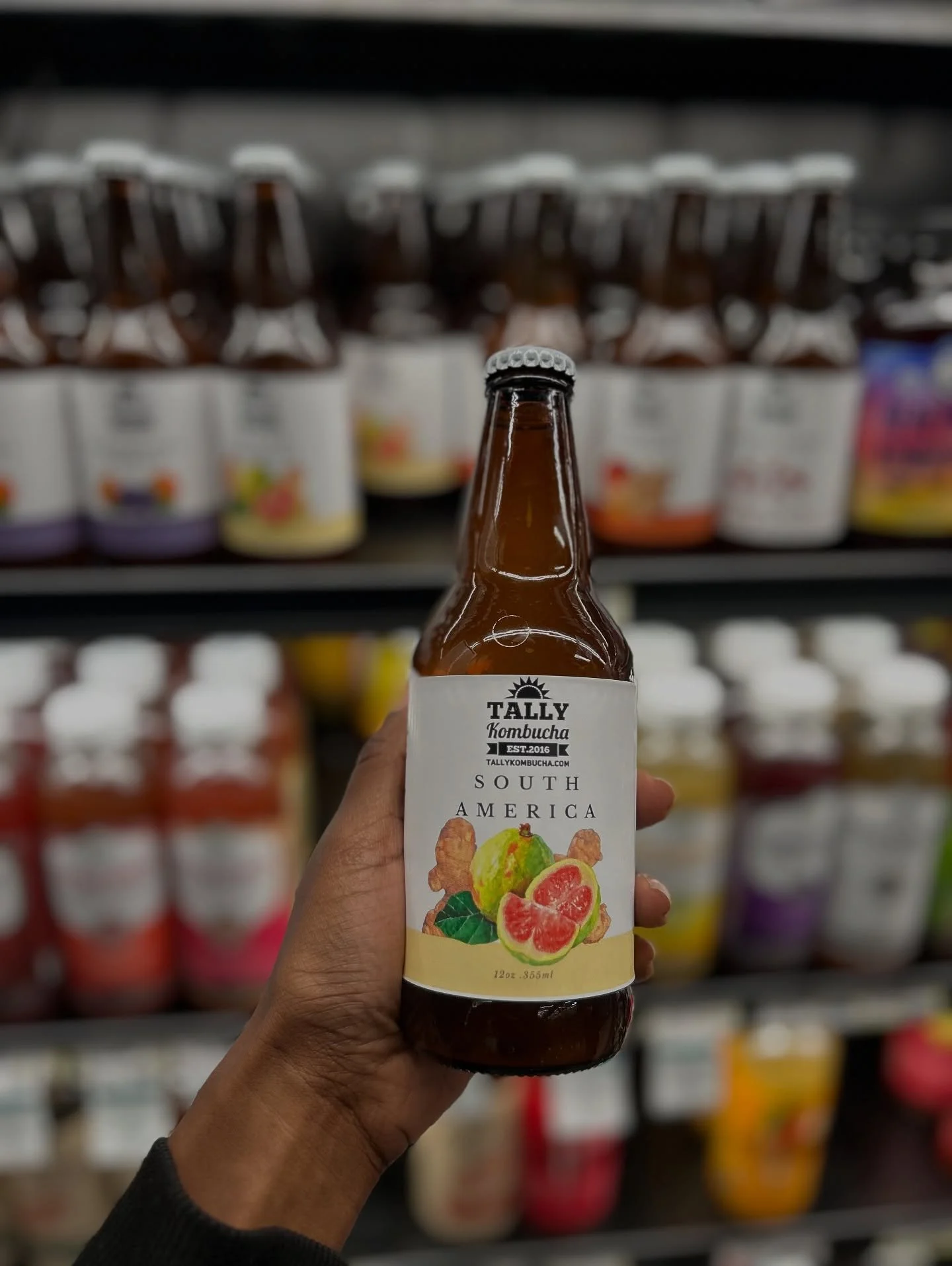 Stocked and fully loaded on @tallykombucha! Tree recommends the blueberry peach! It&rsquo;s bright and flavorful, smooth on the gut, &amp; brewed with love local! We recently relocated our beloved kombuchas again so find our local @tallykombucha in t