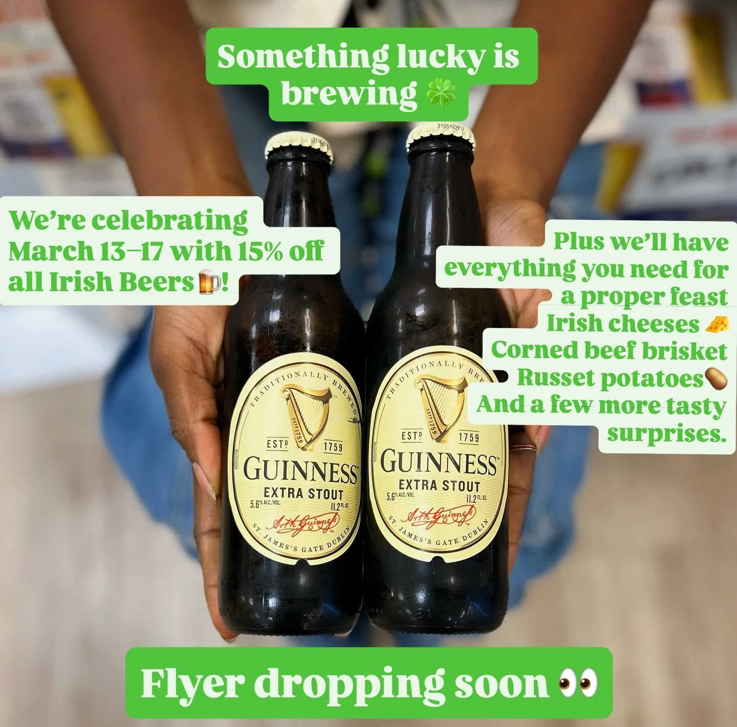Stay tuned for more details 🍀! 
#coop #flashsale #fyp #stpatricksday☘️
