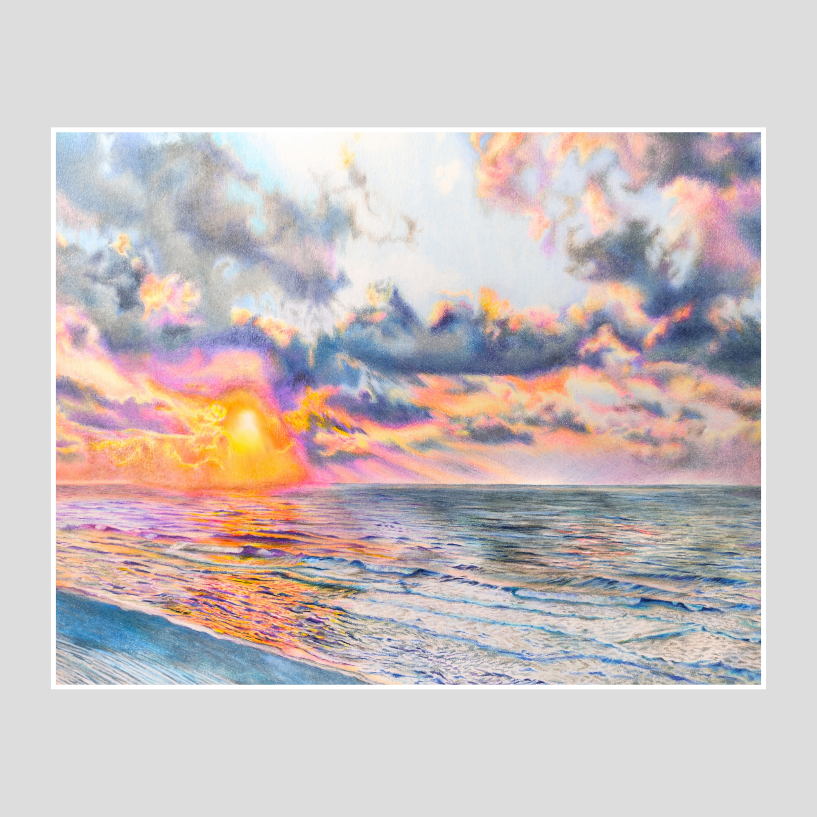 Sunrise on Orange Beach (Print)