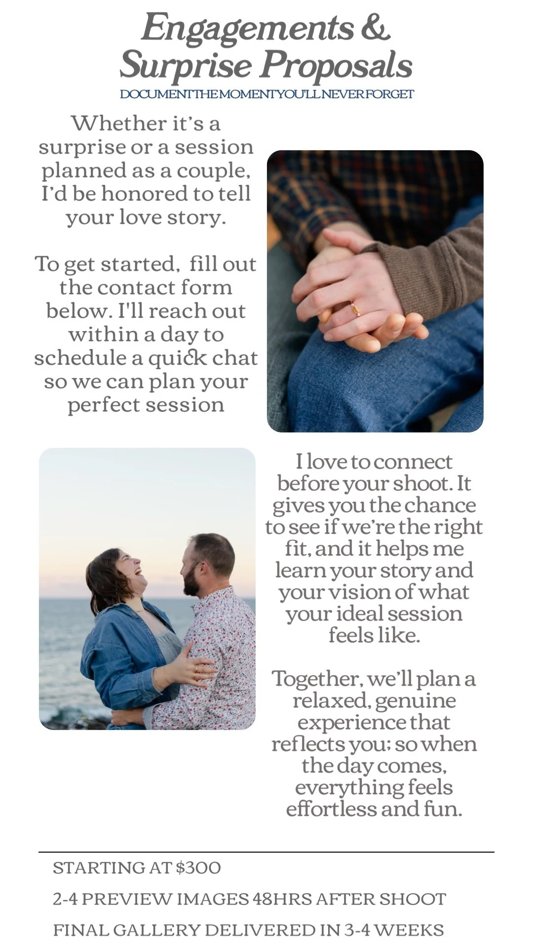 Maine wedding and engagement photographer available in 2026 in Portland and beyond.