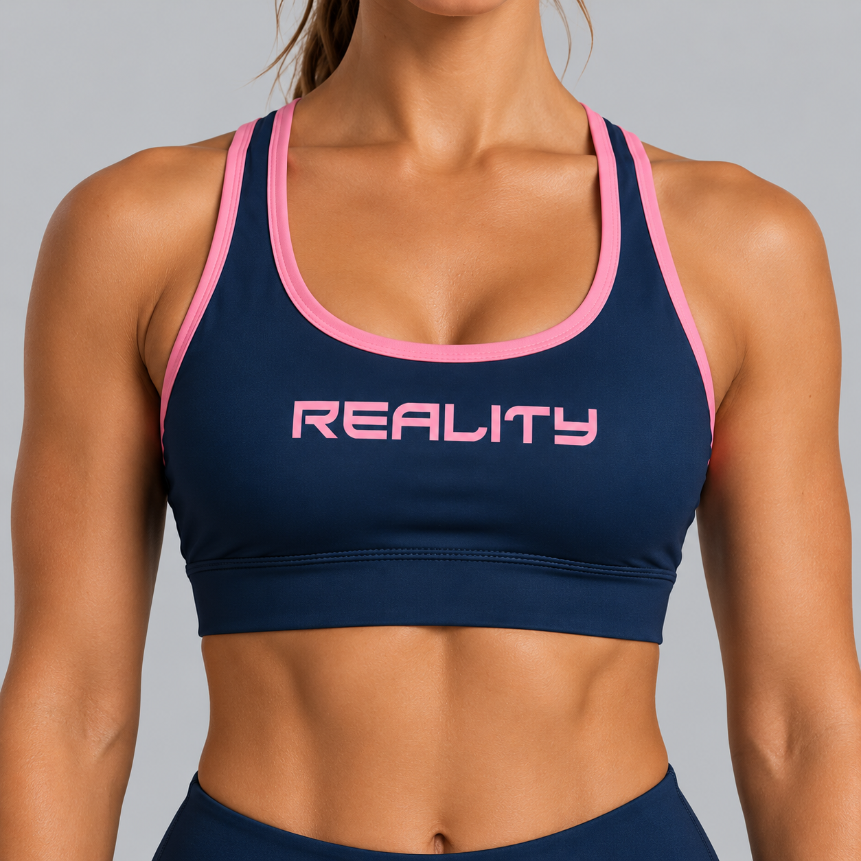 Midnight Navy Sports Bra - Front.png