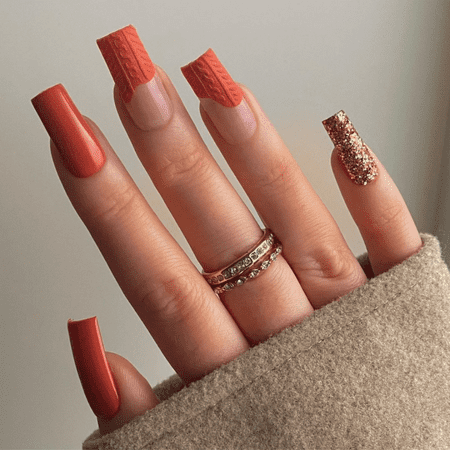 Be Bold and Beautiful with These 22 Insanely Cute Orange Nails Designs