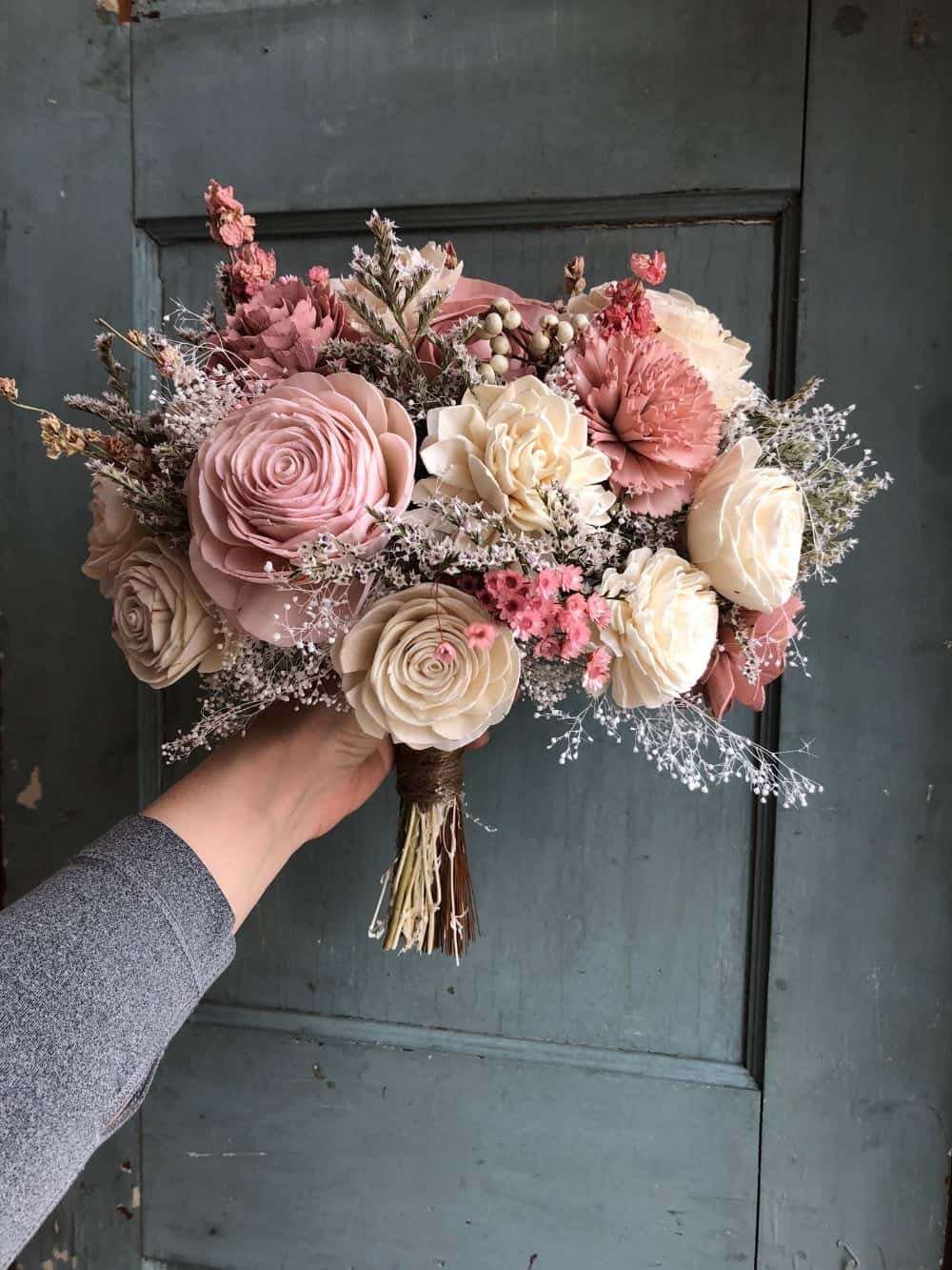 Dusty Rose Bouquet, by Evergreen Bride
