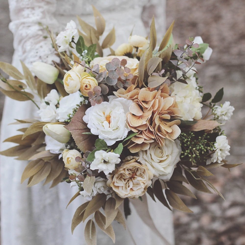 Brown Bridal Bouquet, by MerciGarden