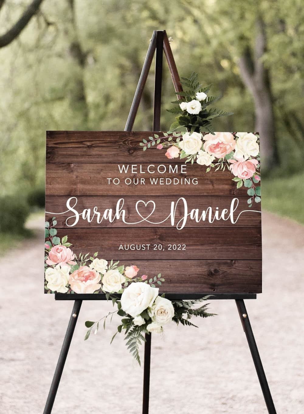 Wedding Welcome Sign by ArtHomeBoutique