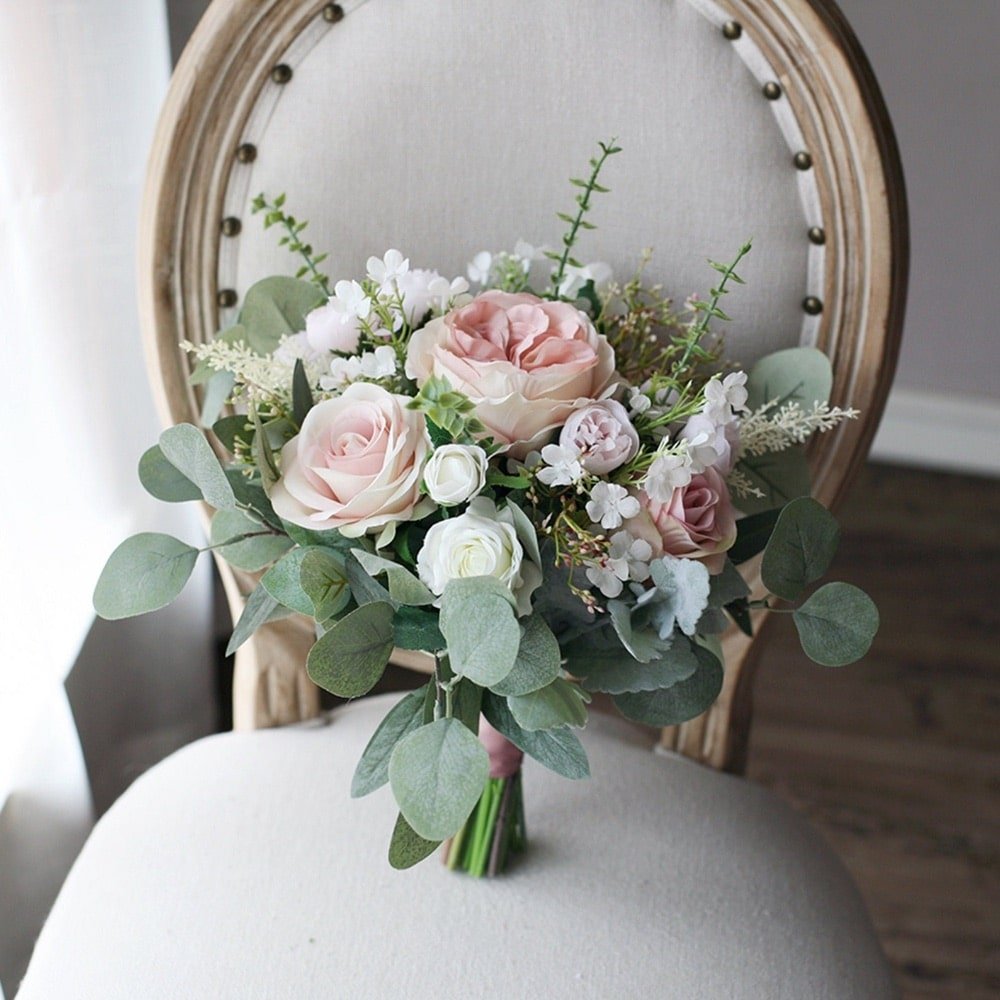 Pink Bridal Bouquet by MerciGarden