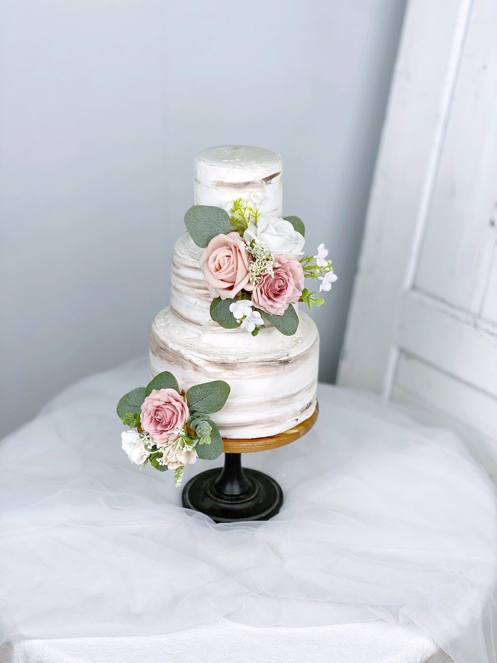 Rose and Pink Cake Topper by MerciGarden