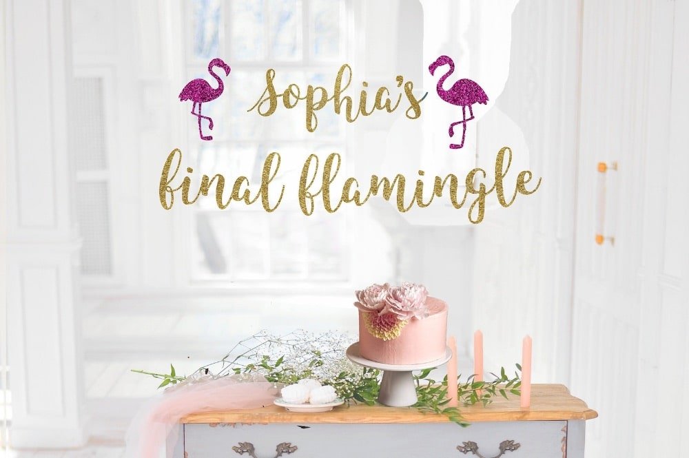Final Flamingle Bachelorette Banner by GlamCelebration