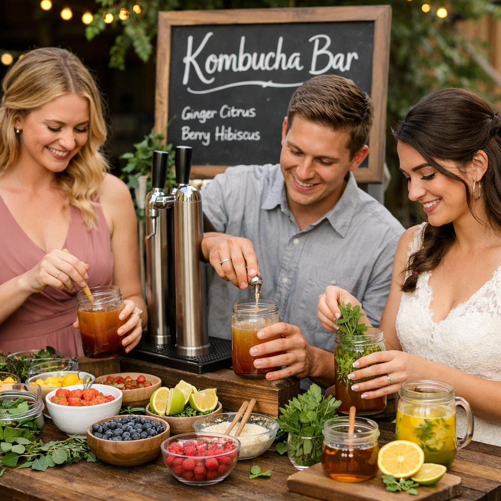 DIY Kombucha Mocktail Bar for Weddings: A Refreshing, Gut‑Friendly Station