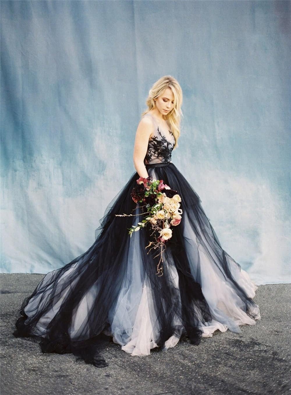 Black Wedding Dresses, Gowns And Veils